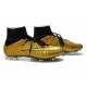 Cristiano Ronaldo Scarpe da Calcio Nike Mercurial Superfly Iv FG Oro Nero