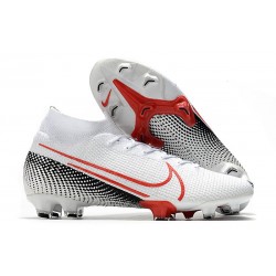 Nike Mercurial Superfly VII Elite Dynamic Fit FG Bianco Cremisi Laser Nero