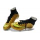 Cristiano Ronaldo Scarpe da Calcio Nike Mercurial Superfly Iv FG Oro Nero