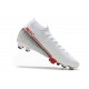 Nike Mercurial Superfly VII Elite Dynamic Fit FG Bianco Cremisi Nero