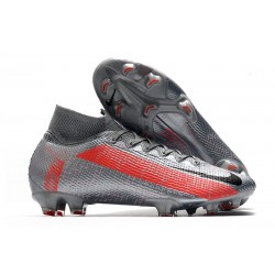 Nike Mercurial Superfly VII Elite Dynamic Fit FG Grigio Bomber Nero