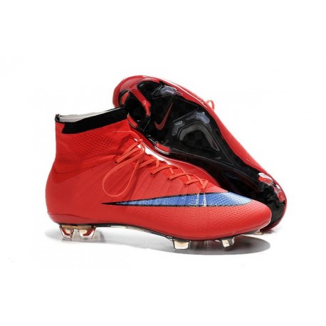 Cristiano Ronaldo Scarpe da Calcio Nike Mercurial Superfly Iv FG Rosso Viola