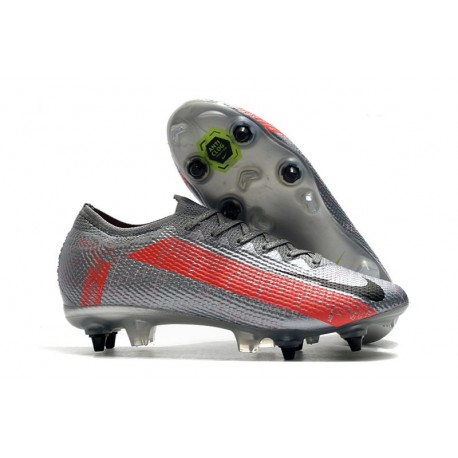 Nike Mercurial Vapor 13 Elite SG Anti Clog Grigio Bomber Nero