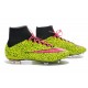 Cristiano Ronaldo Scarpe da Calcio Nike Mercurial Superfly Iv FG Safari Giallo Rosa