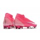 Scarpa Nike Mercurial Superfly 7 FG x Mbappé Rosa Blast Bianco Nero