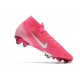 Scarpa Nike Mercurial Superfly 7 FG x Mbappé Rosa Blast Bianco Nero