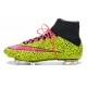 Cristiano Ronaldo Scarpe da Calcio Nike Mercurial Superfly Iv FG Safari Giallo Rosa