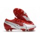 Scarpa Calcio Nike Mercurial Vapor 13 Elite FG Rosso Bianco