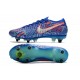 Nike Mercurial Vapor 13 Elite SG Sancho Blu Racer Bianco Verde Aurora