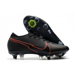 Nike Mercurial Vapor 13 Elite SG Anti Clog Nero Rosso