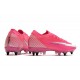 Nike Mercurial Vapor 13 Elite SG Anti Clog x Mbappé Rosa Blast Bianco