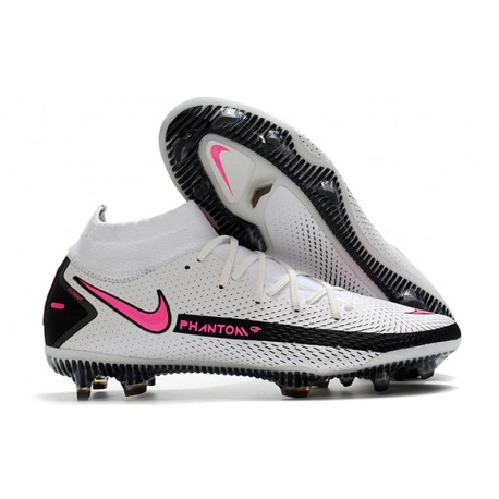 Nike Phantom GT Elite Dynamic Fit FG Nuovo Bianco Rosa Blast Nero