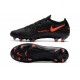 Scarpe Nike Phantom GT Elite FG Nero Rosso Cile Grigio Scuro