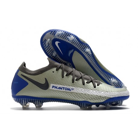 Scarpe da Calcio da Uomo Nike Phantom GT Elite FG Grigio Nero Blu