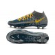 Nike Phantom GT Elite Dynamic Fit FG Nuovo Scarpe Grigio Marina Giallo