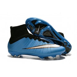 Nike Scarpe da Calcetto Mercurial Superfly 4 Tech Craft FG Blu Bianco Nero