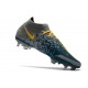 Nike Phantom GT Elite Dynamic Fit FG Nuovo Scarpe Grigio Marina Giallo