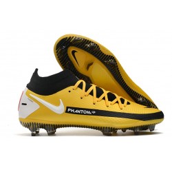 Nike Phantom GT Elite Dynamic Fit FG Nuovo Scarpe Giallo Nero Bianco