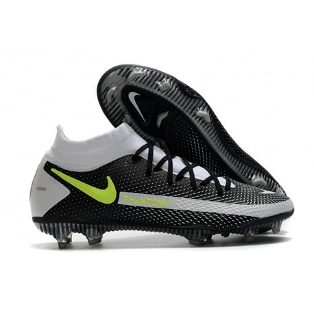 Nike Phantom GT Elite Dynamic Fit FG Nuovo Scarpe Nero Grigio Verde