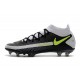 Nike Phantom GT Elite Dynamic Fit FG Nuovo Scarpe Nero Grigio Verde