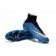 Nike Scarpe da Calcetto Mercurial Superfly 4 Tech Craft FG Blu Bianco Nero