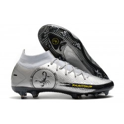 Nike Phantom GT Scorpion Elite DF FG - Platino Argento Metallico Nero