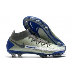 Scarpa Nuovo Nike Phantom GT Elite DF FG - Argento Blu