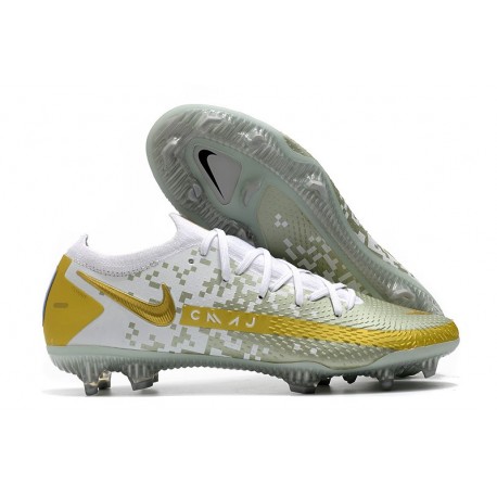 Nike Phantom GT Elite FG ACC Scarpa Calcio Oro Bianco