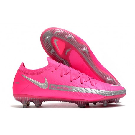 Scarpe da Calcio da Uomo Nike Phantom GT Elite FG Rosa Argento