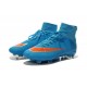 Nike Scarpe da Calcetto Mercurial Superfly 4 Tech Craft FG Blu Arancio