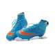 Nike Scarpe da Calcetto Mercurial Superfly 4 Tech Craft FG Blu Arancio