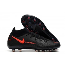 Nike Scarpe Phantom GT Elite DF AG-pro Nero Rosso Cile Grigio Scuro