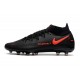 Nike Scarpe Phantom GT Elite DF AG-pro Nero Rosso Cile Grigio Scuro