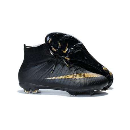 Nike Scarpe da Calcetto Mercurial Superfly 4 Tech Craft FG Nero Oro