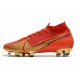 Scarpa Nuovo Nike Mercurial Superfly 7 FG ACC -CR100 Rosso Oro