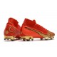 Scarpa Nuovo Nike Mercurial Superfly 7 FG ACC -CR100 Rosso Oro