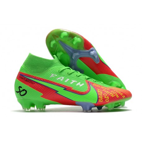 Nike Mercurial Superfly VII DF FG Faith Verde Rosso