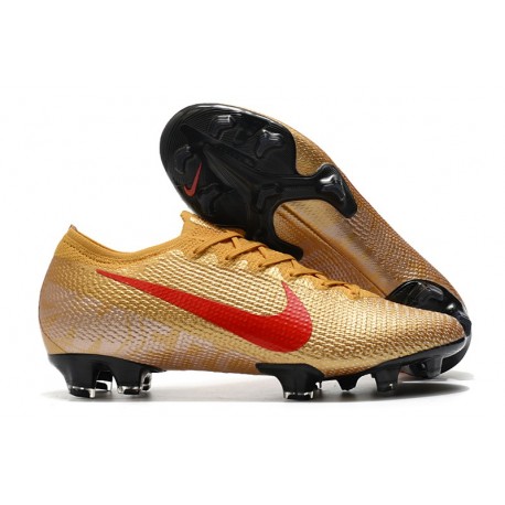 Scarpa Calcio Nike Mercurial Vapor 13 Elite FG Oro Rosso