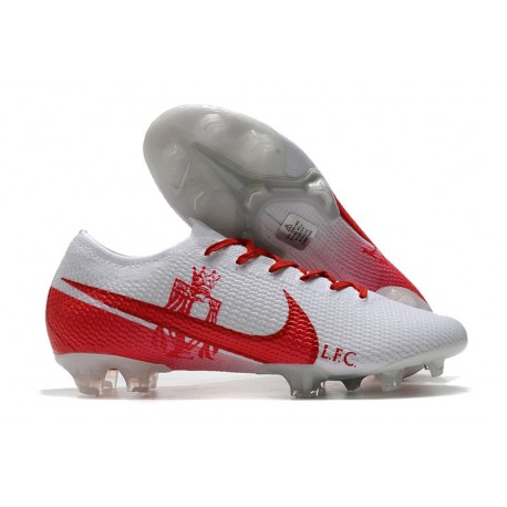 Scarpa Calcio Nike Mercurial Vapor 13 Elite FG LFC Bianco Rosso