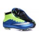 Nike Scarpe da Calcetto Mercurial Superfly 4 Tech Craft FG Blu Verde Bianco