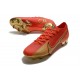 Scarpa Calcio Nike Mercurial Vapor 13 Elite FG Ronaldo CR100 Rosso Oro