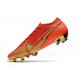 Scarpa Calcio Nike Mercurial Vapor 13 Elite FG Ronaldo CR100 Rosso Oro