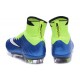 Nike Scarpe da Calcetto Mercurial Superfly 4 Tech Craft FG Blu Verde Bianco