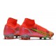 Nike Mercurial Superfly VIII Elite FG Cremisi Vivace Argento Metallico