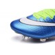 Nike Scarpe da Calcetto Mercurial Superfly 4 Tech Craft FG Blu Verde Bianco