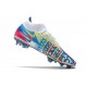 Nike Phantom GT Elite DF 3D FG Bianco Blu Cloro Rosa Blast Opti Giallo