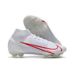 Nike Mercurial Superfly VIII Elite FG Bianco Rosso