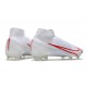 Nike Mercurial Superfly VIII Elite FG Bianco Rosso