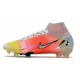 Nike Mercurial Superfly VIII Elite FG Bianco Argento Metallico Platino