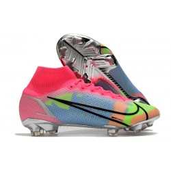 Nike Mercurial Superfly VIII Elite FG Rosa Blu Verde